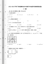 2022-2023学年广西省柳州市中考数学专项提升仿真模拟试题（一模二模）含解析