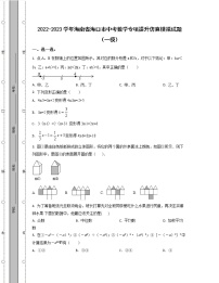 2022-2023学年海南省海口市中考数学专项提升仿真模拟试题（一模二模）含解析