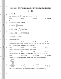 2022-2023学年广东省珠海市中考数学专项突破仿真模拟试题（一模二模）含解析