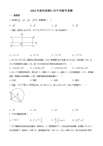 初中数学中考复习 精品解析：2022年贵州省铜仁市中考数学真题（原卷版）