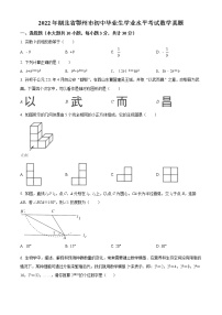 初中数学中考复习 精品解析：2022年湖北省鄂州市中考数学真题（原卷版）