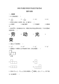 初中数学中考复习 精品解析：2022年湖北省武汉市中考数学真题（原卷版）