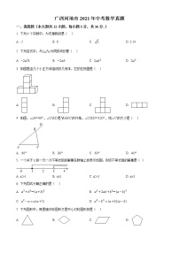 初中数学中考复习 精品解析：广西河池市2021年中考数学真题（原卷版）