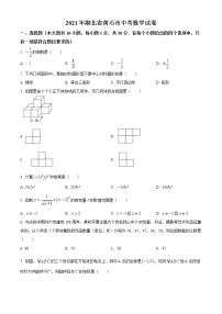 初中数学中考复习 精品解析：湖北省黄石市2021年中考数学真题试卷（原卷版）