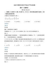 初中数学中考复习 精品解析：湖南省郴州市2020年中考数学试题（解析版）