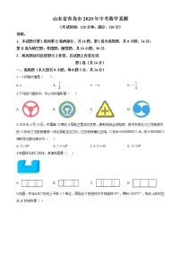 初中数学中考复习 精品解析：山东省青岛市2020年中考数学试题（原卷版）