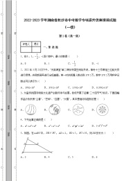 2022-2023学年湖南省长沙市中考数学专项提升仿真模拟试题（一模二模）含解析