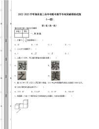 2022-2023学年湖北省三市中考联考数学专项突破模拟试题（一模二模）含解析