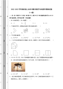 2022-2023学年湖北省三市中考联考数学专项提升模拟试题（一模二模）含解析