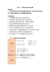 初中数学中考复习 考点09 平面直角坐标系与函数(原卷版)