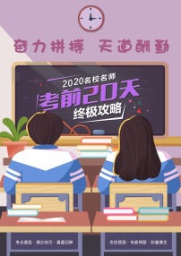 初中数学中考复习 数学-2020年中考考前20天终极冲刺攻略(三)