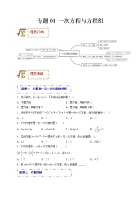 专题04 一次方程与方程组（题型归纳）-备战 中考数学一轮复习精品课件与题型归纳专练（全国通用）