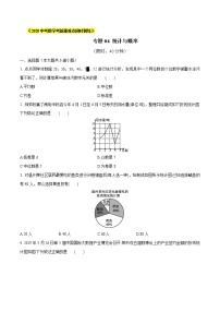 初中数学中考复习 专题04 统计与概率（原卷版）