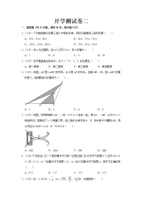 2023 鲁教版（五四制）数学七年级下册开学测试卷（二）