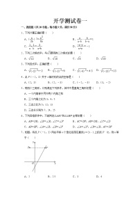 2023 苏科版数学八年级下册开学测试卷（一）