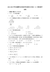 新疆维吾尔自治区阿克苏地区阿瓦提县2022-2023学年七年级上学期末数学试卷（有答案）