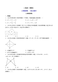 2023年中考数学专项汇编 【图形的性质】题型精练 三角形