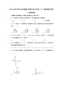 2022-2023学年山东省烟台市招远市九年级（上）期末数学试卷（五四学制） 解析版