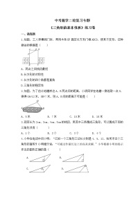 中考数学二轮复习专题《三角形的基本性质》练习卷 (含答案)