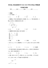 河北省三河市燕灵路中学2022-2023学年九年级上学期结课考试数学试题(含答案)