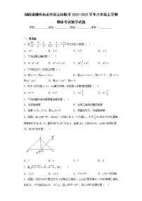 湖南省郴州市永兴县五校联考2022-2023学年八年级上学期期末考试数学试题(含答案)