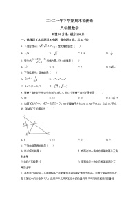 湖南省岳阳市平江县2021-2022学年八年级上学期期末检测数学试卷(含答案)