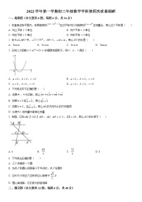 2022-2023学年上海市复旦大学第二附属学校九年级上学期数学期末考考试含详解(1)