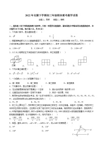 湖南省长沙市2022-2021北雅数学九下入学考试试卷（带答案）