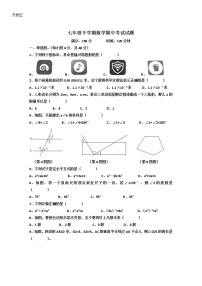 2021-2022学年济南市天桥区七年级下期中数学试卷（无答案）