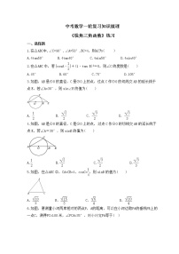 中考数学一轮复习知识梳理《锐角三角函数》练习 (含答案)