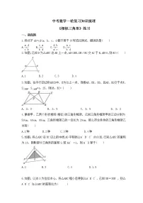 中考数学一轮复习知识梳理《相似三角形》练习 (含答案)