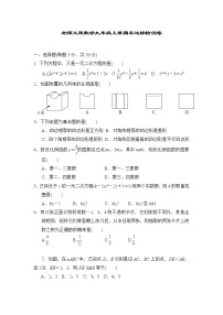 北师大版数学九年级上册 期末达标检测卷 (1)