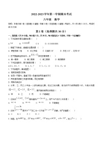 广东省佛山市2022-2023学年八年级上学期数学期末考卷(含答案)