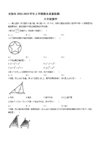 湖北省孝感市安陆市2022-2023学年八年级上学期期末质量检测数学试题(含答案)