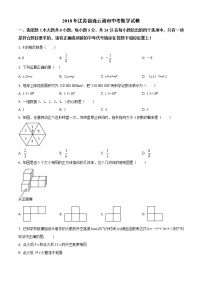 2018年江苏省连云港市中考数学试题（空白卷）