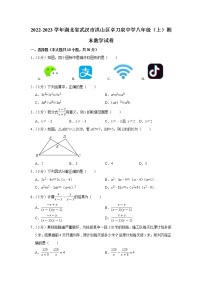 2022-2023学年湖北省武汉市洪山区卓刀泉中学八年级（上）期末数学试卷(含解析)