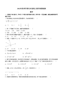 河南省驻马店市直学校联考2022-2023学年七年级上学期期末数学试题(含答案)