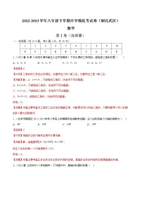 2023年八年级下学期数学开学考试卷（人教版，湖北武汉专用）（解析版）