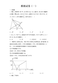 2022-2023 数学浙教版新中考精讲精练 模拟试卷（一）