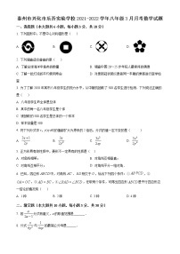 泰州市兴化市乐吾实验学校2021-2022学年八年级3月月考数学试题（含解析）