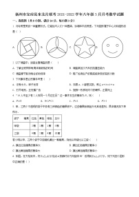 扬州市宝应县东北片联考2021-2022学年八年级3月月考数学试题（含解析）