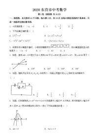 山东省2020年东营市中考数学试卷【含答案】