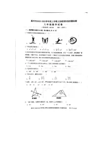 广东省惠州市2022-2023学年上学期期末教学质量检测八年级数学试题