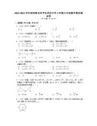 广东省河源市连平县忠信镇中学2022-2023学年上学期九年级数学期末测试卷