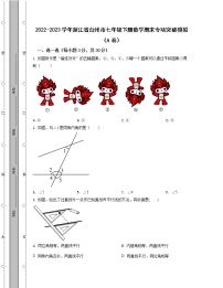 2022-2023学年浙江省台州市七年级下册数学期末专项突破模拟（AB卷）含解析