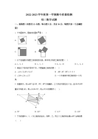 山东省烟台市蓬莱区（五四制）2022-2023学年七年级上学期期中学业水平检测数学试卷(含答案)