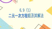 沪教版 (五四制)六年级下册6.9  二元一次方程组及其解法评优课课件ppt