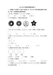 2023年中考数学模拟试卷三（含答案）