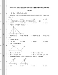 2022-2023学年广东省深圳市七年级下册数学期中专项提升模拟（AB卷）含解析