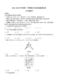 江苏省南通市直初中2022-2023学年八年级上学期期末数学试题（含答案）